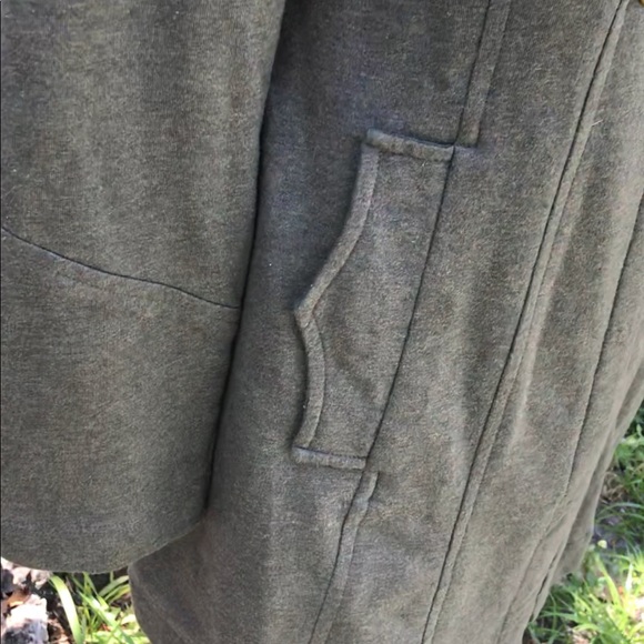 Military inspired Hunter green lightweight coat - Picture 3 of 4